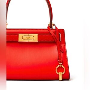 Tory Burch Red Lee Radziwill Small Brilliant Bag.